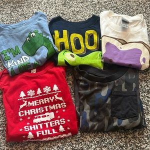 5 2T shirts